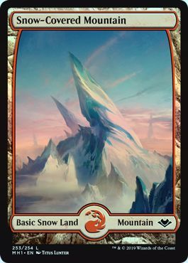 Snow Covered Mountain 253 254 Foil Modern Horizons Foil Singles Snow Covered Mountain 253 254 Foil Modern Horizons Foil Singles