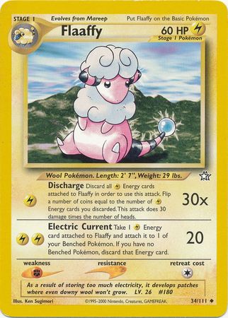 Flaaffy 34 111 Uncommon Unlimited Neo Genesis Unlimited Singles Flaaffy 34 111 Uncommon Unlimited Neo Genesis Unlimited Singles