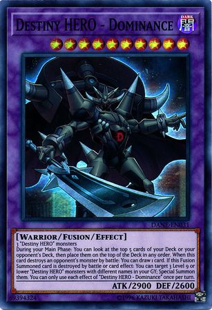 Destiny HERO Dominance DANE EN031 Super Rare Unlimited Dark Neostorm Unlimited Singles Destiny HERO Dominance DANE EN031 Super Rare Unlimited Dark Neostorm Unlimited Singles