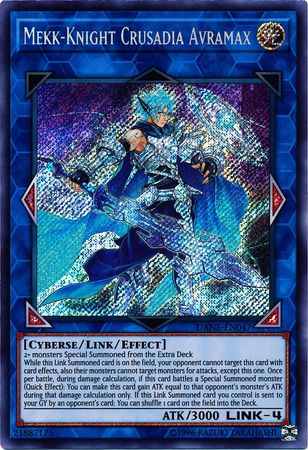 Mekk-Knight Crusadia Avramax DANE-EN047 Secret Rare Yu-Gi-Oh Card U New ...