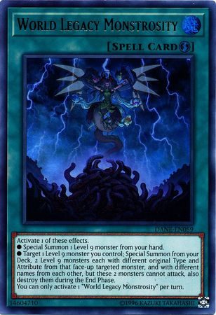 World Legacy Monstrosity DANE EN059 Ultra Rare Unlimited World Legacy Monstrosity DANE EN059 Ultra Rare Unlimited