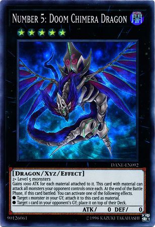 Number 5 Doom Chimera Dragon DANE EN092 Super Rare Unlimited Dark Neostorm Unlimited Singles Number 5 Doom Chimera Dragon DANE EN092 Super Rare Unlimited Dark Neostorm Unlimited Singles