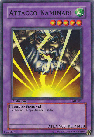 Attacco Kaminari PMT I041 Common 1st Edition Italian Yugioh Cards Attacco Kaminari PMT I041 Common 1st Edition Italian Yugioh Cards