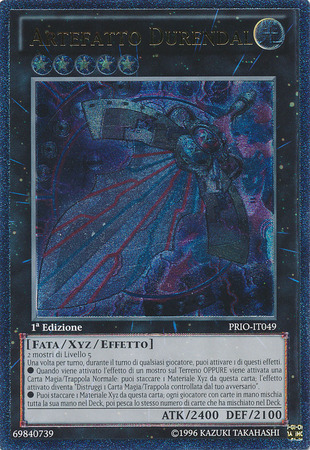 Ultimate Rare Artefatto Durendal PRIO IT049 1st Edition Italian Yugioh Cards Ultimate Rare Artefatto Durendal PRIO IT049 1st Edition Italian Yugioh Cards