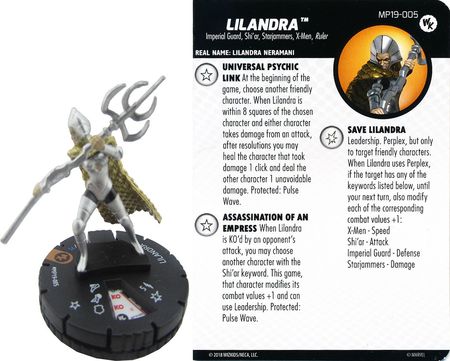 Lilandra MP19 005 2019 WKO Promo Marvel Heroclix Lilandra MP19 005 2019 WKO Promo Marvel Heroclix