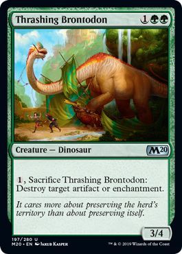 Thrashing Brontodon 197 280 Magic 2020 M20 Singles Thrashing Brontodon 197 280 Magic 2020 M20 Singles