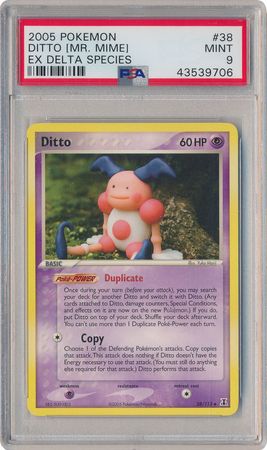 Ditto 38 113 PSA Mint 9 Uncommon Ex Delta Species 9706 Ex Delta Species Singles Ditto 38 113 PSA Mint 9 Uncommon Ex Delta Species 9706 Ex Delta Species Singles