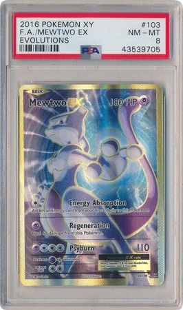 Mewtwo EX 103 108 PSA NM MT 8 Full Art Ultra Rare XY Evolutions 9705 XY Evolutions Singles Mewtwo EX 103 108 PSA NM MT 8 Full Art Ultra Rare XY Evolutions 9705 XY Evolutions Singles