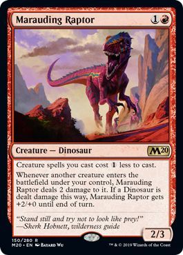 Marauding Raptor 150 280 Magic 2020 M20 Singles Marauding Raptor 150 280 Magic 2020 M20 Singles