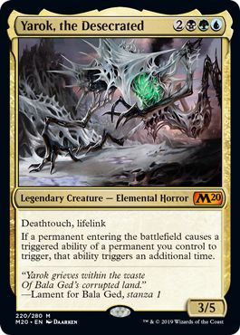 Yarok the Desecrated 220 280 Magic 2020 M20 Singles Yarok the Desecrated 220 280 Magic 2020 M20 Singles