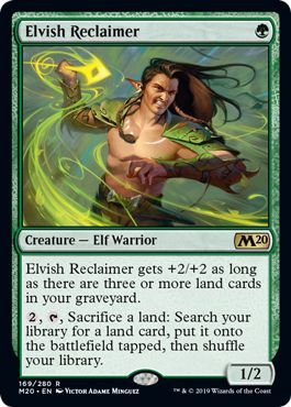 Elvish Reclaimer 169 280 Magic 2020 M20 Singles Elvish Reclaimer 169 280 Magic 2020 M20 Singles