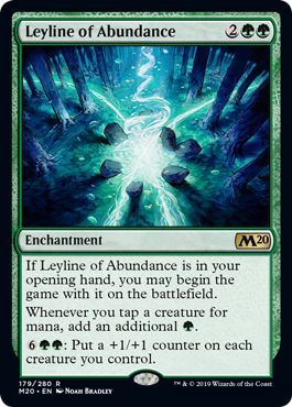 Leyline of Abundance 179 280 Magic 2020 M20 Singles Leyline of Abundance 179 280 Magic 2020 M20 Singles