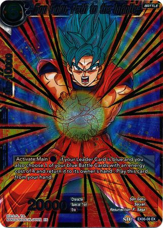 Son Goku Path to the Infinite EX06 08 Foil Expansion Rare Son Goku Path to the Infinite EX06 08 Foil Expansion Rare