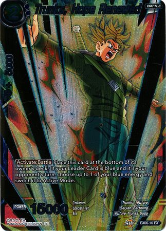 Trunks Hope Renewed EX06 10 Foil Expansion Rare Dragon Ball Super Special Anniversary Box Foil Singles Trunks Hope Renewed EX06 10 Foil Expansion Rare Dragon Ball Super Special Anniversary Box Foil Singles