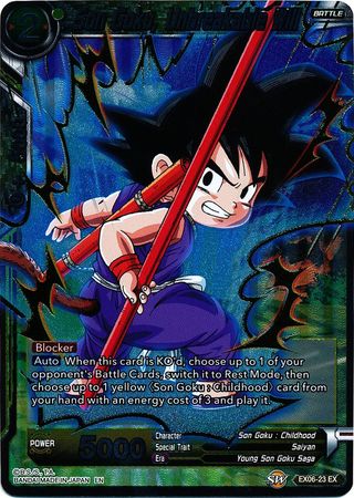 Son Goku Unbreakable Will EX06 23 Foil Expansion Rare Dragon Ball Super Special Anniversary Box Foil Singles Son Goku Unbreakable Will EX06 23 Foil Expansion Rare Dragon Ball Super Special Anniversary Box Foil Singles