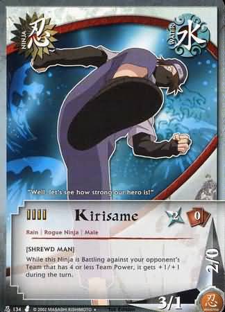Kirisame N 134 Uncommon Naruto Curse of the Sand Kirisame N 134 Uncommon Naruto Curse of the Sand