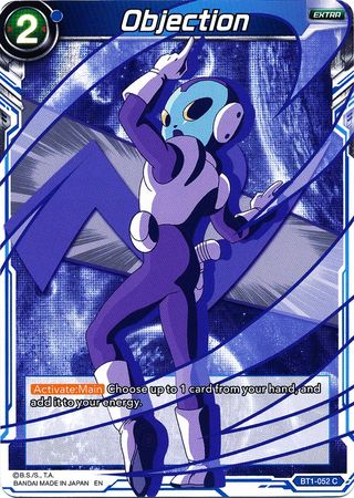 Objection BT1 052 Alternate Art Promo Dragon Ball Super Alternate Art and Alternate Foil Pattern Promos Objection BT1 052 Alternate Art Promo Dragon Ball Super Alternate Art and Alternate Foil Pattern Promos