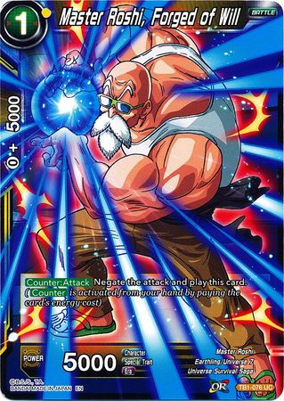 Master Roshi Forged of Will TB1 076 Alternate Art Promo Master Roshi Forged of Will TB1 076 Alternate Art Promo
