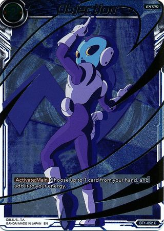 Objection BT1 052 Foil Alternate Art Promo Dragon Ball Super Alternate Art and Alternate Foil Pattern Promos Objection BT1 052 Foil Alternate Art Promo Dragon Ball Super Alternate Art and Alternate Foil Pattern Promos