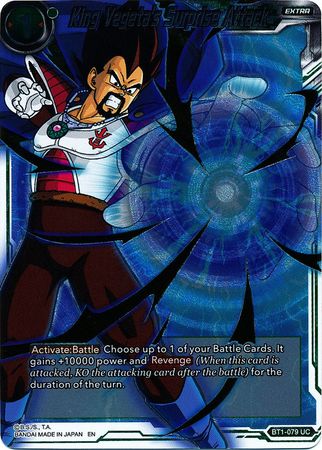 King Vegeta s Surprise Attack BT1 079 Foil Alternate Art Promo King Vegeta s Surprise Attack BT1 079 Foil Alternate Art Promo