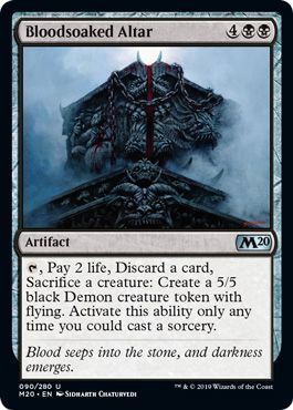 Bloodsoaked Altar 090 280 Magic 2020 M20 Singles Bloodsoaked Altar 090 280 Magic 2020 M20 Singles