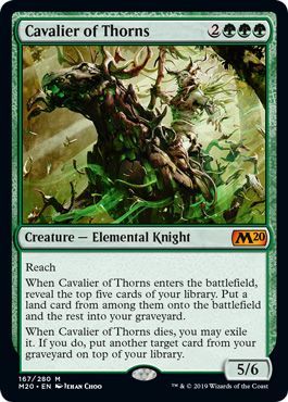 Cavalier of Thorns 167 280 Magic 2020 M20 Singles Cavalier of Thorns 167 280 Magic 2020 M20 Singles