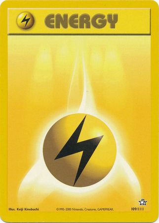 Pokemon Neo Genesis First Edition 109/111 Lightning Energy Englisch