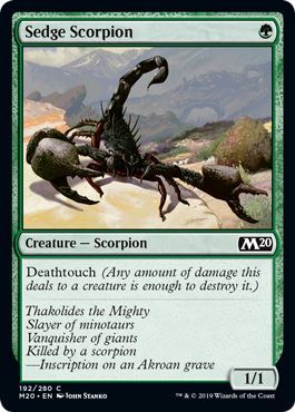 Sedge Scorpion 192 280 Magic 2020 M20 Singles Sedge Scorpion 192 280 Magic 2020 M20 Singles