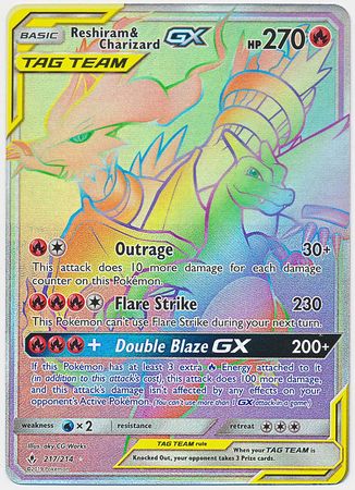 Reshiram Charizard GX 217 214 Misprint Hyper Rare S M Unbroken Bonds 30778 Sun Moon Unbroken Bonds Singles Reshiram Charizard GX 217 214 Misprint Hyper Rare S M Unbroken Bonds 30778 Sun Moon Unbroken Bonds Singles