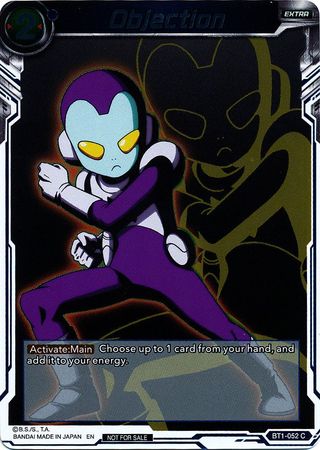 Objection BT1 052 Event Pack Promo Dragon Ball Super Event Pack Promos Objection BT1 052 Event Pack Promo Dragon Ball Super Event Pack Promos