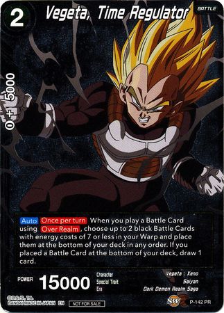 Vegeta Time Regulator P 142 Foil Championship Pack 2019 Promo No Logo Dragon Ball Super Championship Pack Promos Vegeta Time Regulator P 142 Foil Championship Pack 2019 Promo No Logo Dragon Ball Super Championship Pack Promos