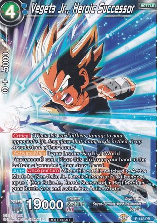 Vegeta Jr Heroic Successor P 148 Promo Vegeta Jr Heroic Successor P 148 Promo