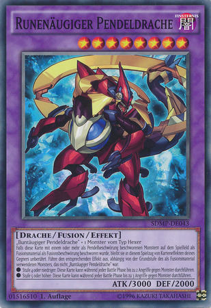 Runenaugiger Pendeldrache SDMP DE043 Common 1st Edition German Yugioh Cards Runenaugiger Pendeldrache SDMP DE043 Common 1st Edition German Yugioh Cards
