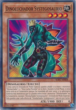 Dinoluchador Systegosaurio SOFU SP008 Common Unlimited Spanish Yugioh Cards Dinoluchador Systegosaurio SOFU SP008 Common Unlimited Spanish Yugioh Cards