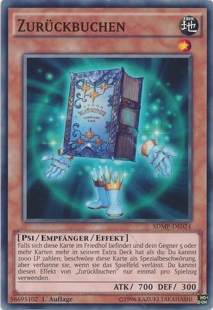 Zuruckbuchen SDMP DE024 Common 1st Edition German Yugioh Cards Zuruckbuchen SDMP DE024 Common 1st Edition German Yugioh Cards