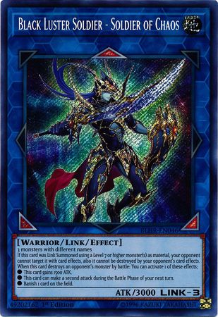 Black Luster Soldier - Soldier of Chaos - BLHR-EN046 - Secret Rare 1st  Edition