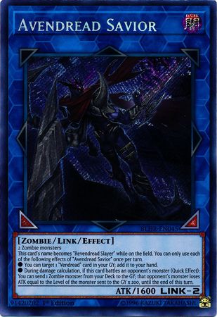 Avendread Savior BLHR EN045 Secret Rare 1st Edition Battles of Legend Hero s Revenge Singles Avendread Savior BLHR EN045 Secret Rare 1st Edition Battles of Legend Hero s Revenge Singles
