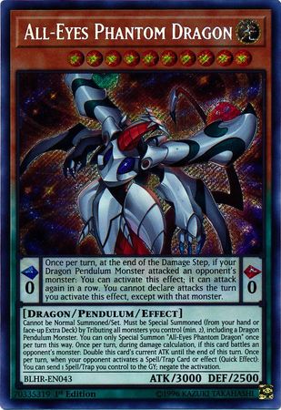 All Eyes Phantom Dragon BLHR EN043 Secret Rare 1st Edition Battles of Legend Hero s Revenge Singles All Eyes Phantom Dragon BLHR EN043 Secret Rare 1st Edition Battles of Legend Hero s Revenge Singles