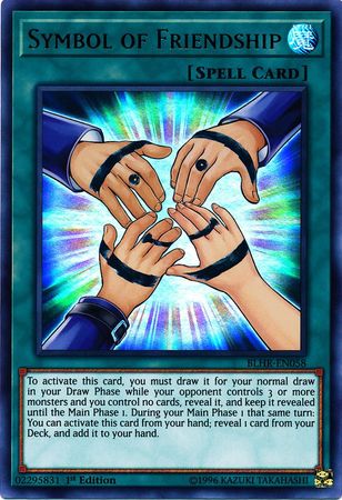 Symbol of Friendship BLHR EN058 Ultra Rare 1st Edition Battles of Legend Hero s Revenge Singles Symbol of Friendship BLHR EN058 Ultra Rare 1st Edition Battles of Legend Hero s Revenge Singles