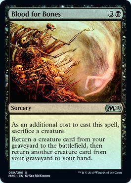 Blood for Bones 089 280 Foil Magic 2020 M20 Foil Singles Blood for Bones 089 280 Foil Magic 2020 M20 Foil Singles
