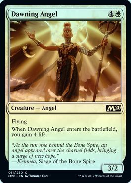 Dawning Angel 011 280 Foil Magic 2020 M20 Foil Singles Dawning Angel 011 280 Foil Magic 2020 M20 Foil Singles