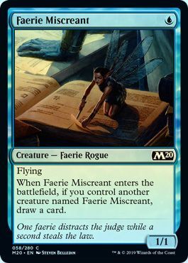 Faerie Miscreant 058 280 Foil Magic 2020 M20 Foil Singles Faerie Miscreant 058 280 Foil Magic 2020 M20 Foil Singles