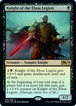 Knight of the Ebon Legion 105 280 Foil Magic 2020 M20 Foil Singles Knight of the Ebon Legion 105 280 Foil Magic 2020 M20 Foil Singles