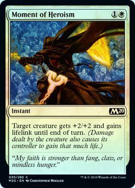 Moment of Heroism 030 280 Foil Magic 2020 M20 Foil Singles Moment of Heroism 030 280 Foil Magic 2020 M20 Foil Singles