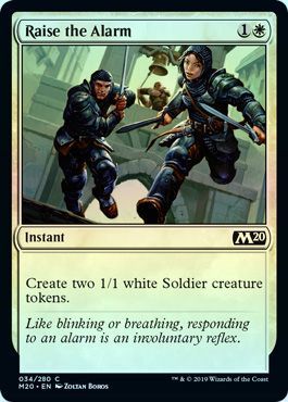 Raise the Alarm 034 280 Foil Magic 2020 M20 Foil Singles Raise the Alarm 034 280 Foil Magic 2020 M20 Foil Singles