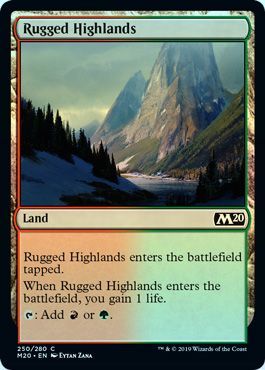 Rugged Highlands 250 280 Foil Magic 2020 M20 Foil Singles Rugged Highlands 250 280 Foil Magic 2020 M20 Foil Singles