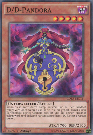 D D Pandora CORE DE011 Common German Yugioh Cards D D Pandora CORE DE011 Common German Yugioh Cards