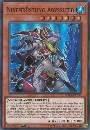 Nixenrustung Abyssleed SHVA DE038 Super Rare German Yugioh Cards Nixenrustung Abyssleed SHVA DE038 Super Rare German Yugioh Cards