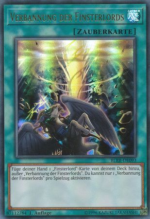 Verbannung der Finsterlords BLRR DE093 Ultra Rare German Yugioh Cards Verbannung der Finsterlords BLRR DE093 Ultra Rare German Yugioh Cards