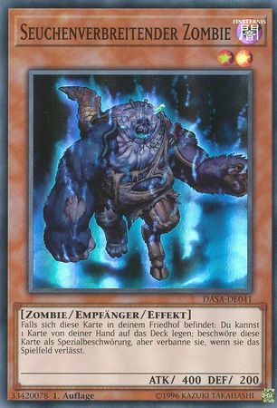 Seuchenverbreitender Zombie DASA DE041 Super Rare Seuchenverbreitender Zombie DASA DE041 Super Rare